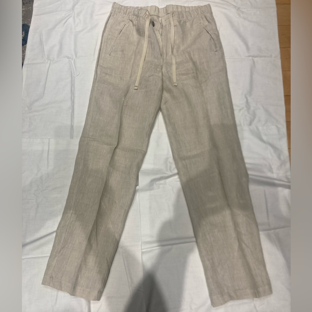 100% Linen Tasso Elba Island Pants size Medium